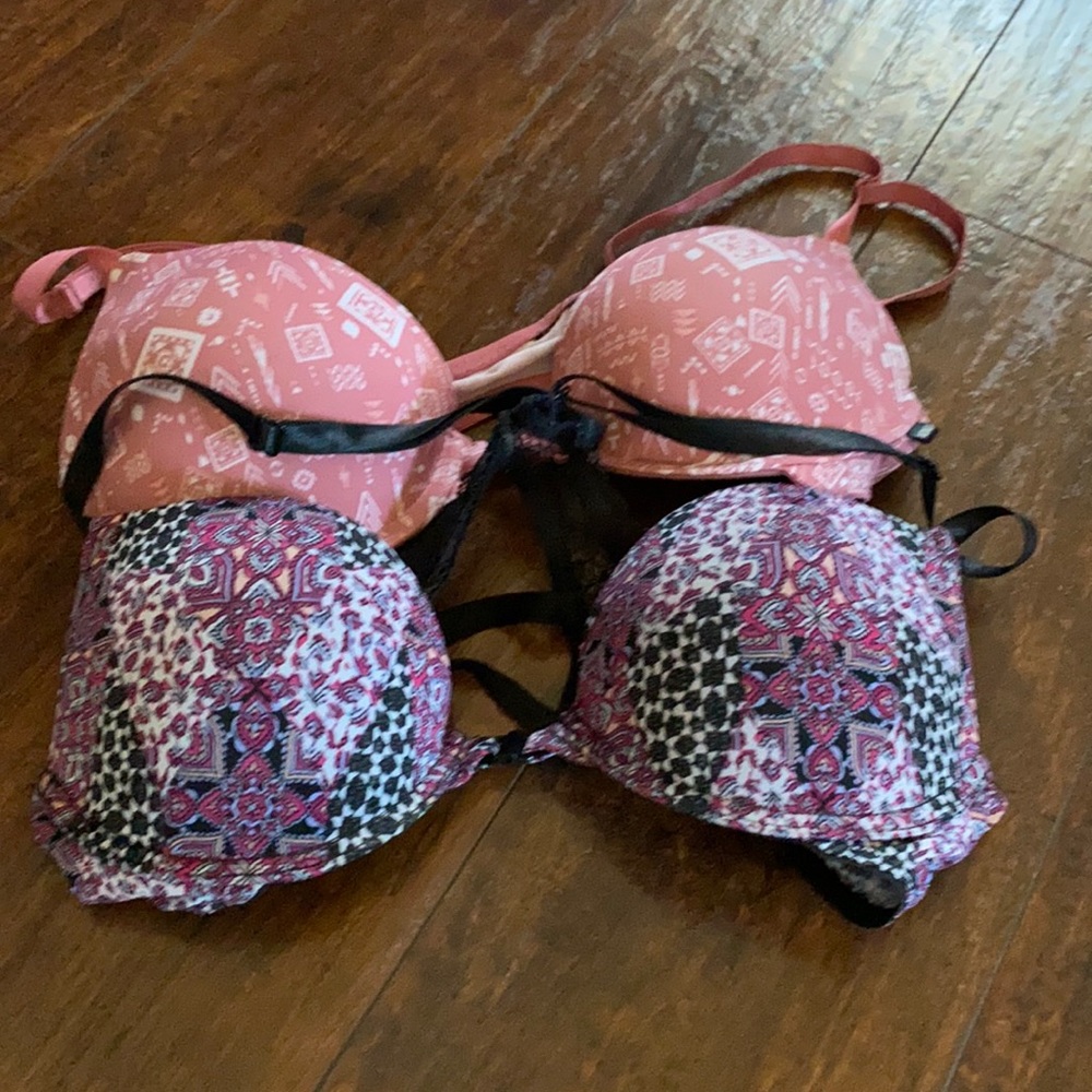 XOXO bra 2 patterned bras for 1